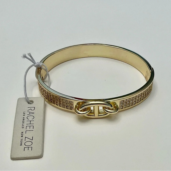 NWT Rachel Zoe Sterling Silver Bangle Bracelet - Picture 1 of 3